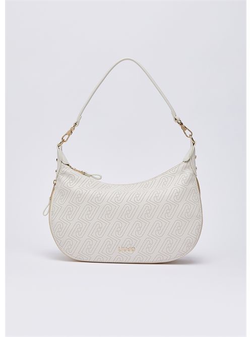 Borsa hobo media con logo monogram LIU JO | AA6133ES026/X0459